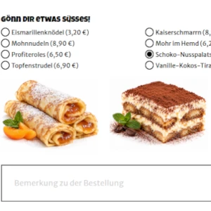 Restaurant-Bestellsystem mit intelligentem Zusatzverkauf und Produktoptionen zur Erhöhung des Bestellwerts und Steigerung des Umsatzes.